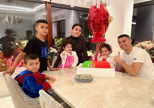 Cristiano Ronaldo family photo