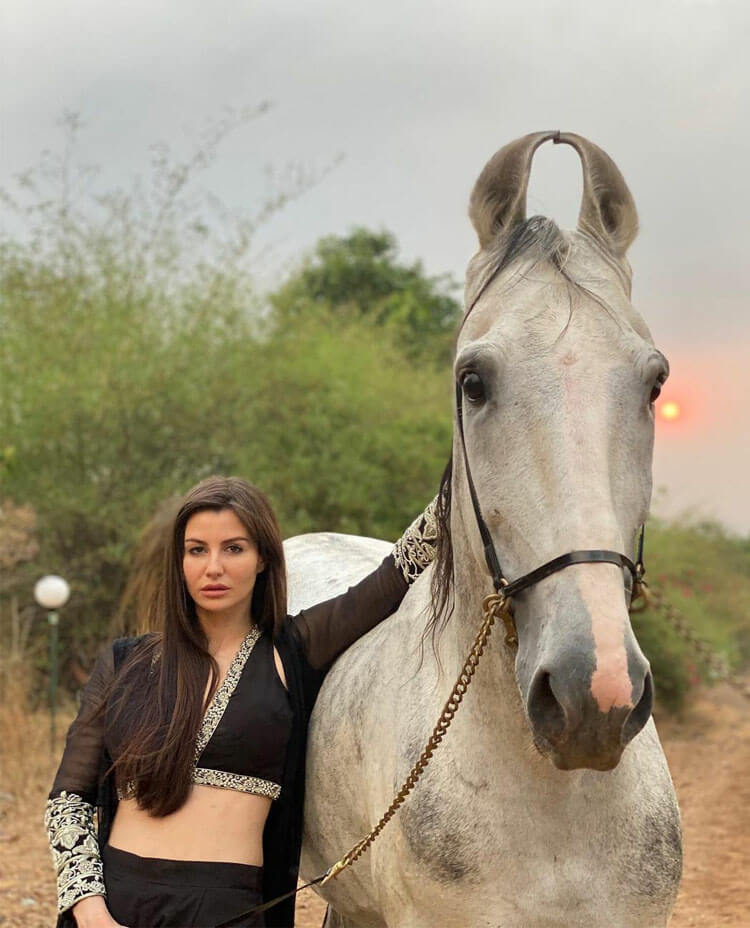 Giorgia Andriani With her horse